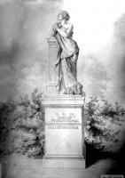 Ладушкин - Rippen, Statue der Graefin Wilhelmine von der Schulenburg im v.d. Groebenschen Mausoleum.