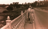 Истра - На Ново-Иерусалимском мосту. 1955 год.