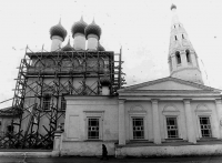 Нерехта - Церковь Богоявления Господня (Никольская церковь) во время реставрации.