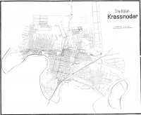  - План Краснодара 1942 г., составленный немецкими топографами в период оккупации