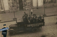 Краснодар - Автомобиль с оркестром на Первомайской демонстрации в Краснодаре