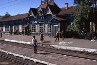 Канск - Железнодорожный вокзал станции Канск-Енисейский в 70-х годах 20 века
